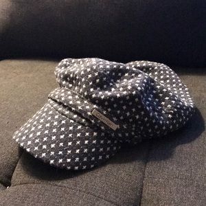 Calvin Klein Newsboy Cap Grey with white